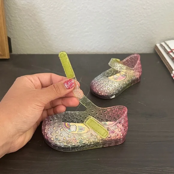 Wonder Nation Glittery Kids Dress Shoes - Pink, Yellow, Purple - Picture 6 of 6